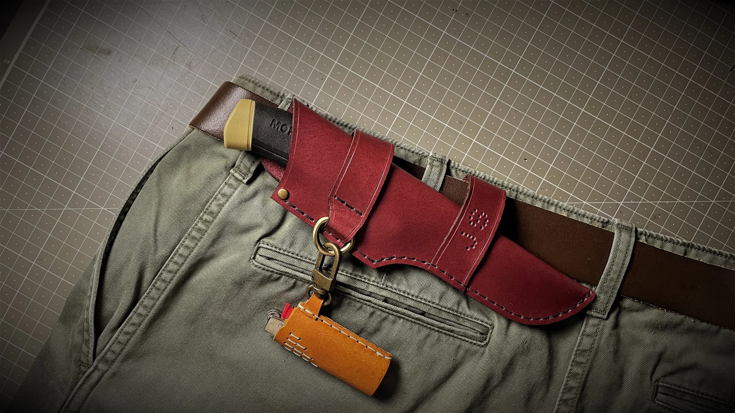 Handmade BELT KNIFE SHEATH