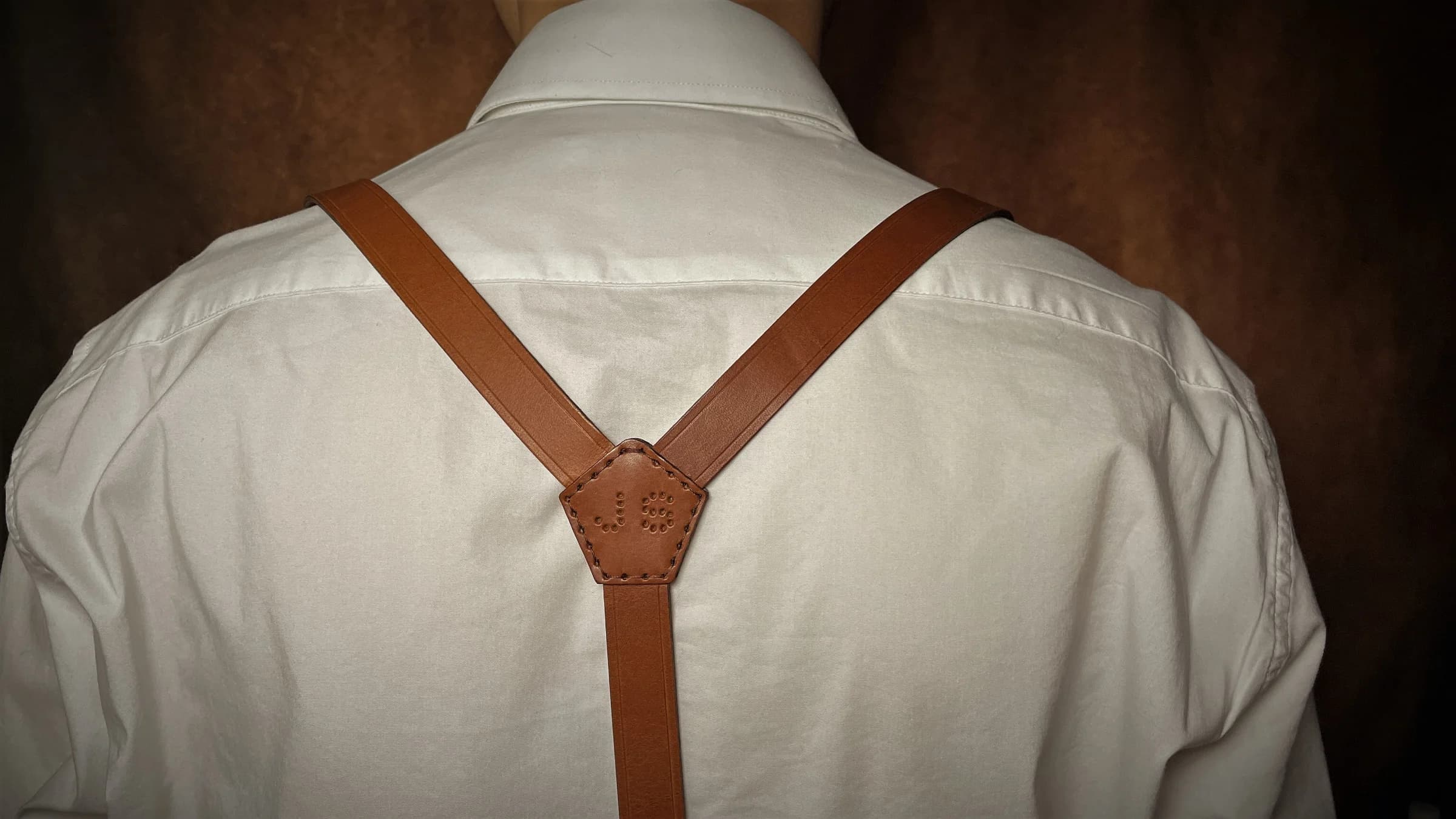 Handmade LEATHER SUSPENDER