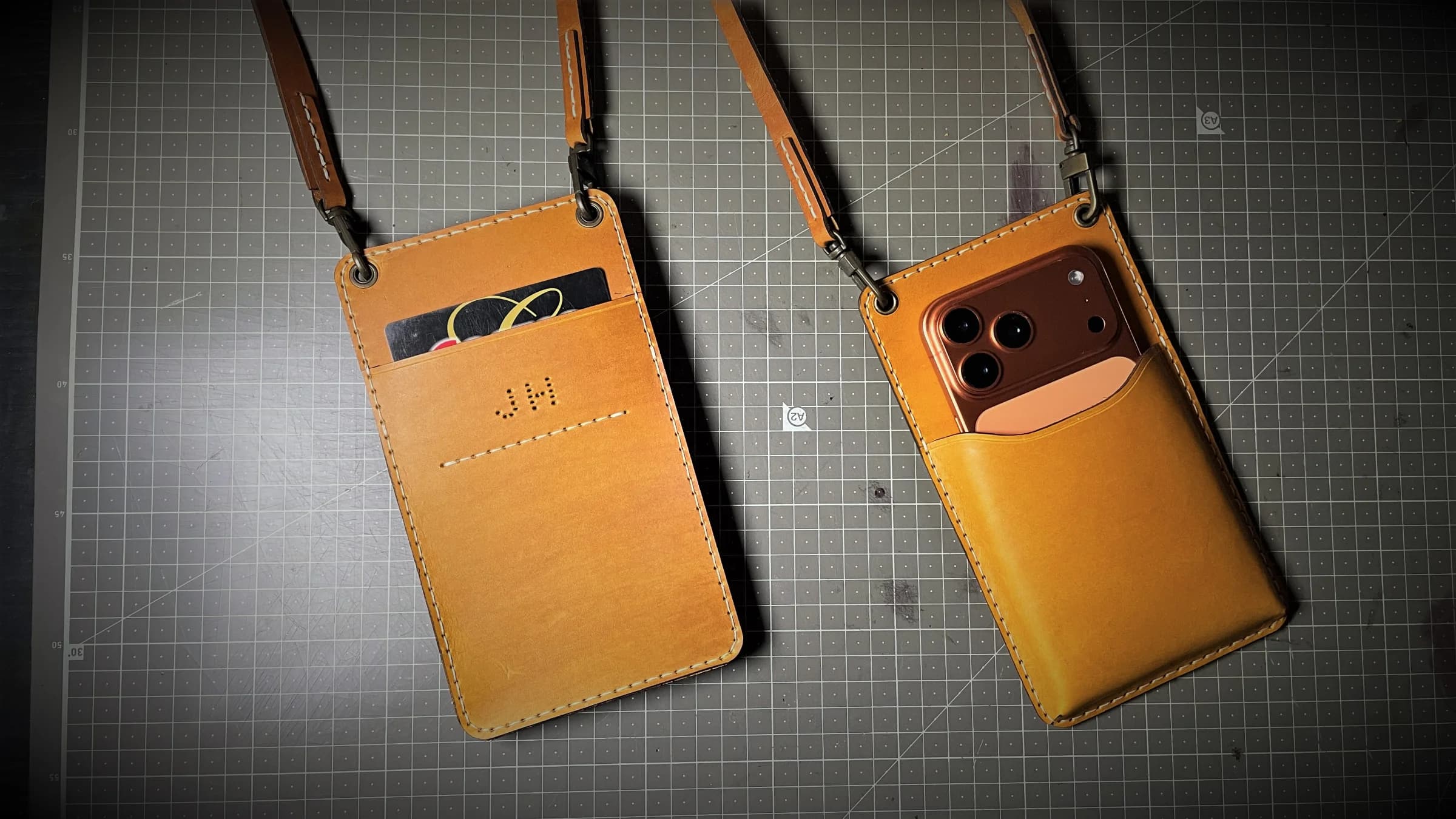Handmade LEATHER PHONE SLING