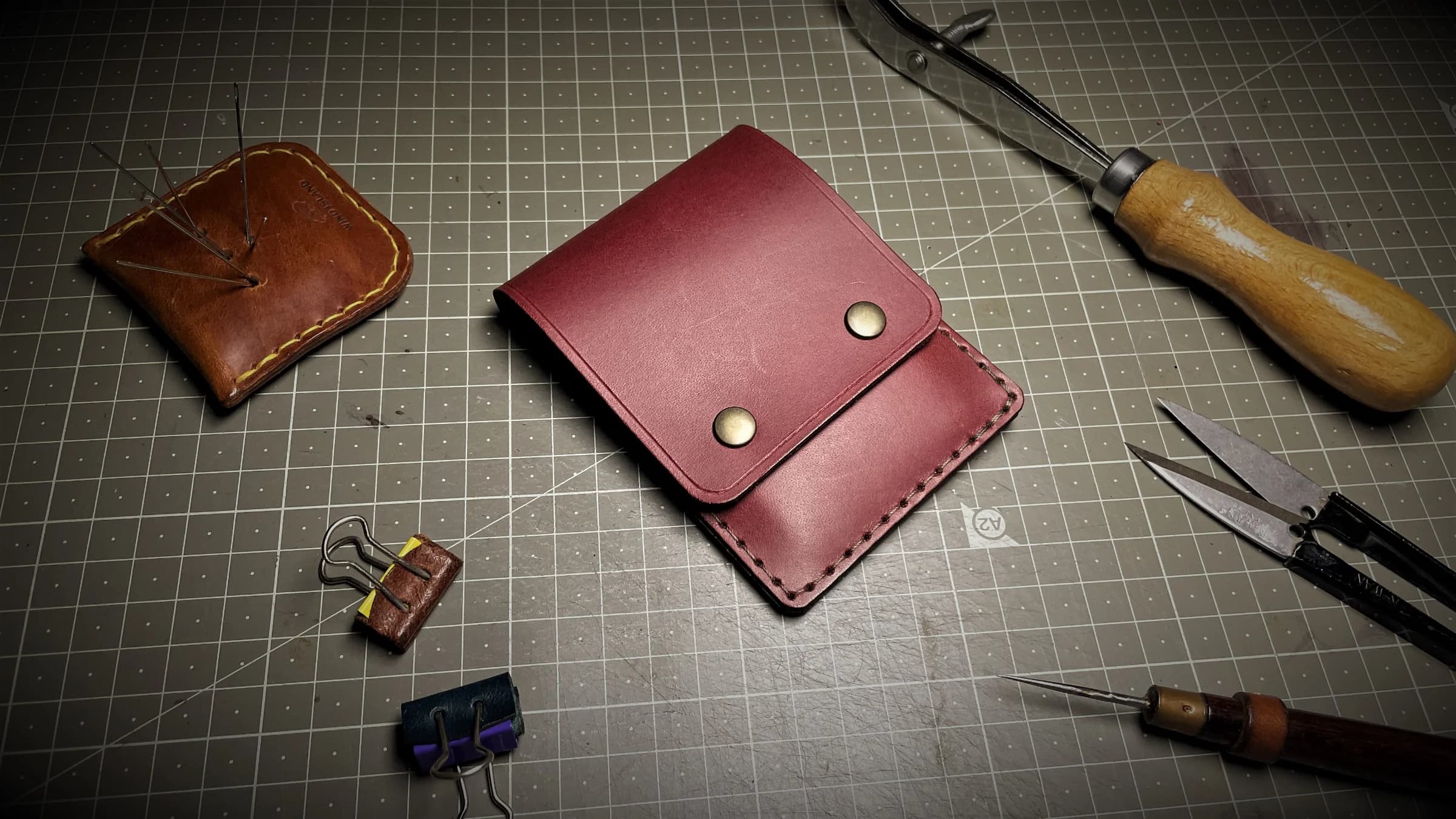 Handmade SIMPLE FLAP WALLET