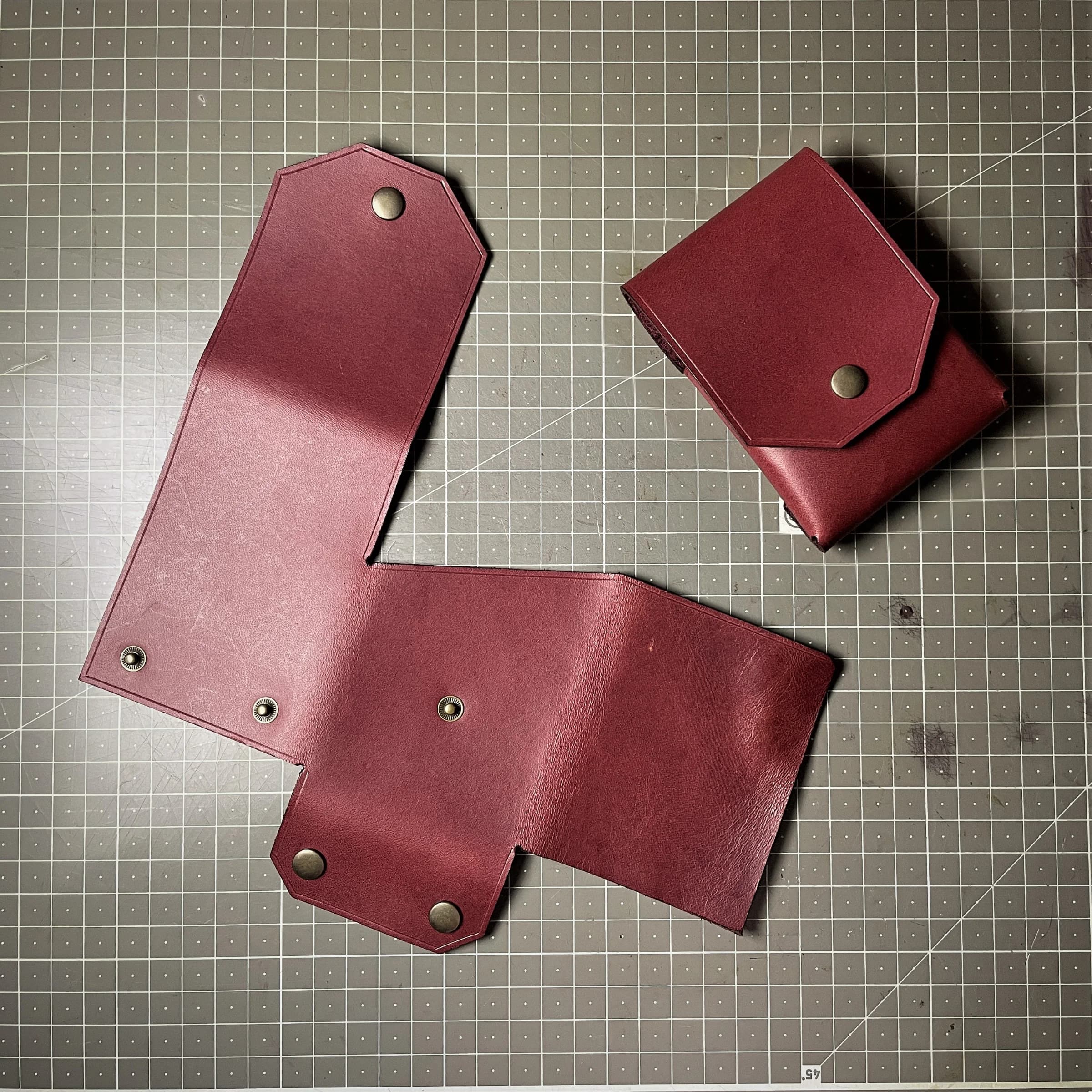 Handmade FOLD SNAP WALLET