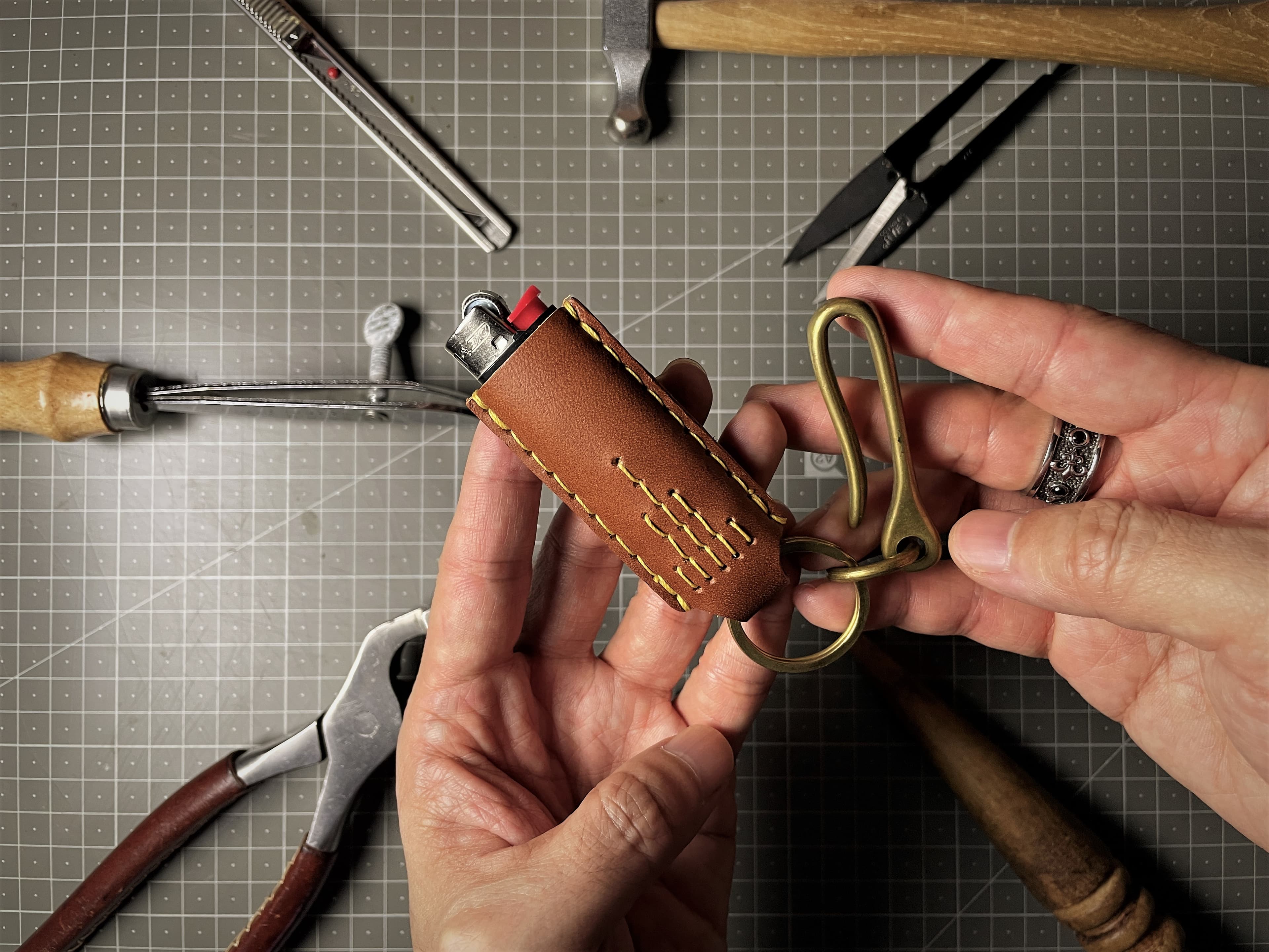 Handmade BIC LIGHTER COVER ORING