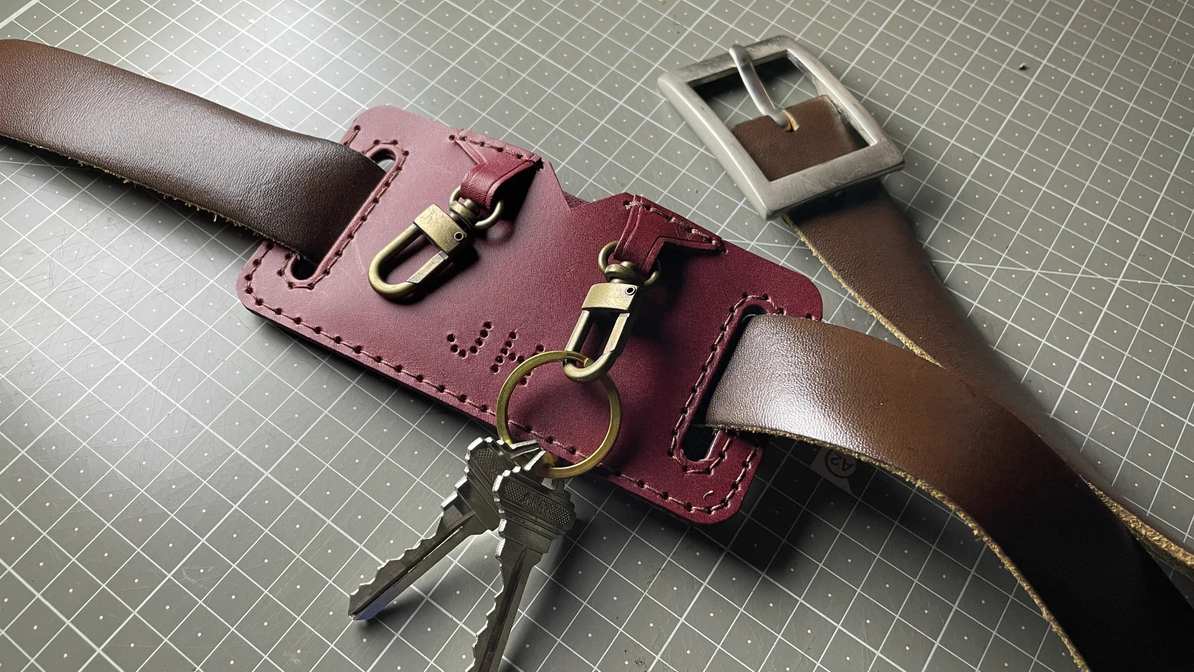 Handmade BELT KEY WALLET