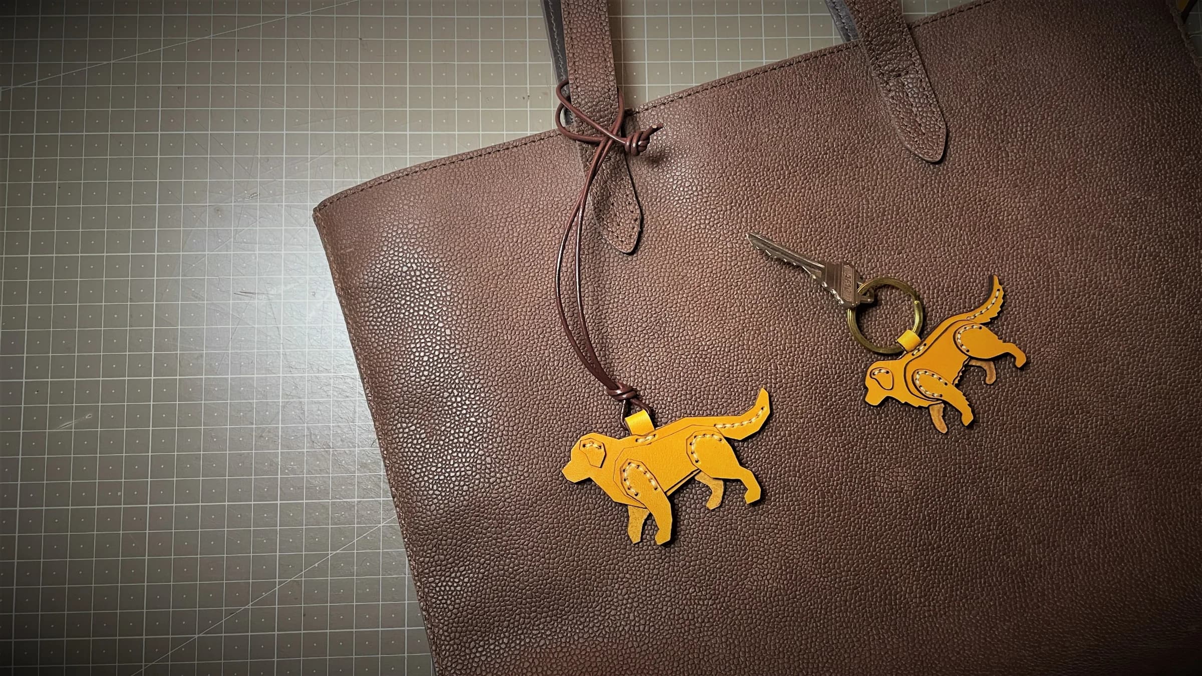 Handmade GOLDEN RETRIEVER BAG CHARM