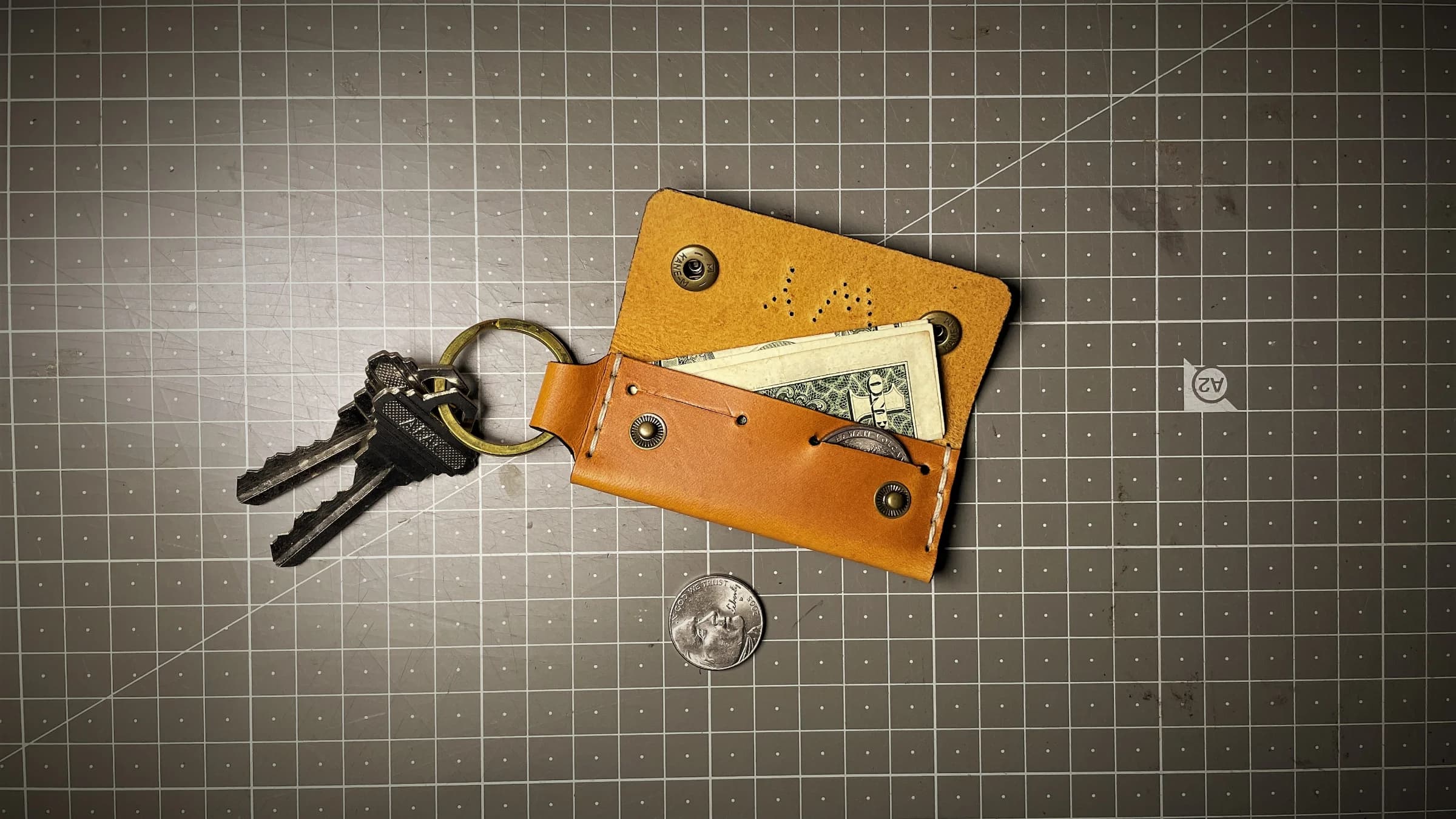 Handmade EMERGENCY KEY RING